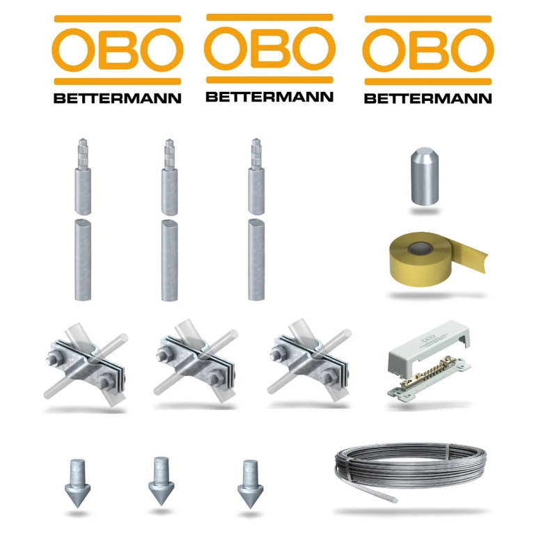 Комплект заземлення OBO Bettermann 9м (сталь оцинкована) Комплект заземлення OBO Bettermann 9м (сталь оцинкована)