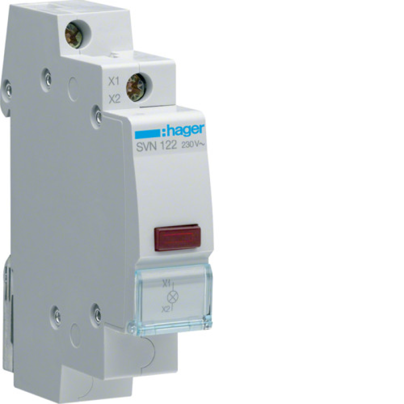 Індикатор LED 230В, червоний SVN122 hager Індикатор LED 230В, червоний SVN122 hager